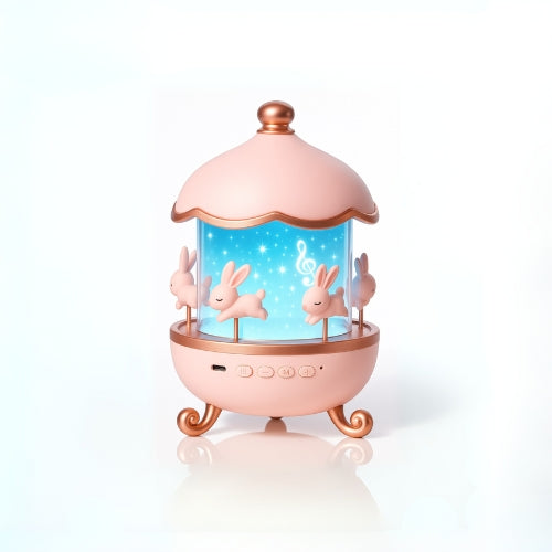 TinyToys™ 360° Rotating Rabbit Night Light Projector