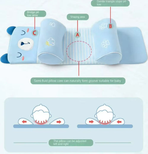 ComfyNest™ Baby Head Shaping Pillow – Prevent Flat Head Syndrome
