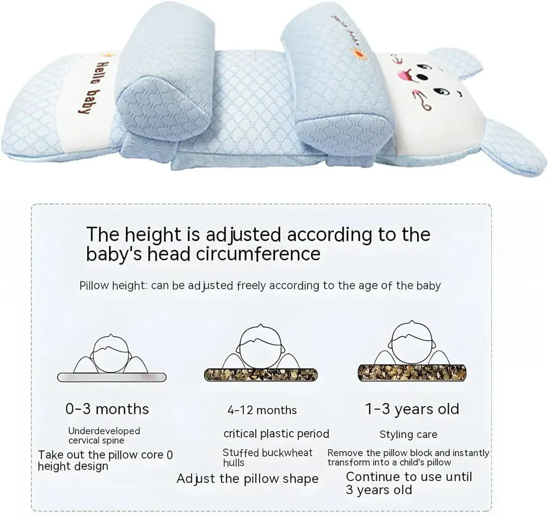 ComfyNest™ Baby Head Shaping Pillow – Prevent Flat Head Syndrome